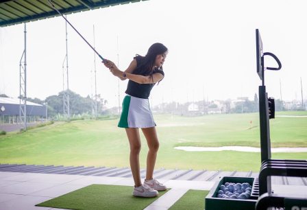 memilih golf driving range